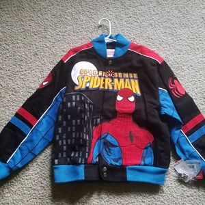 Brand new twill spiderman jacket for boys